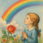 Okładka słuchowiska Tęcza – Maria Konopnicka
