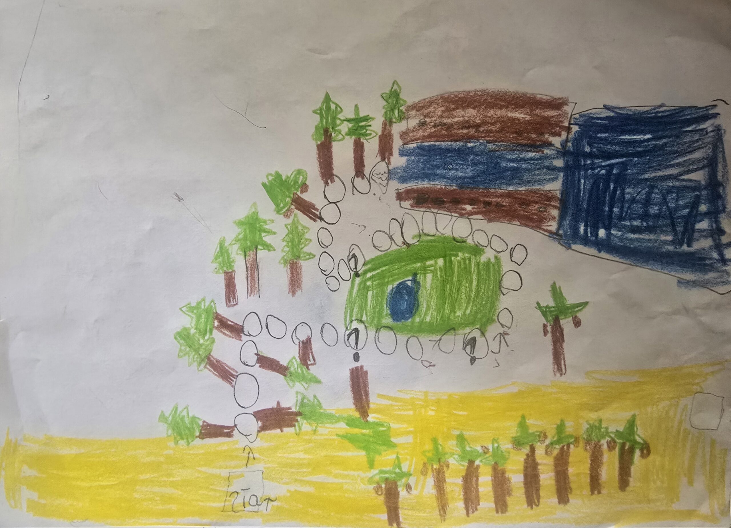 Ilustracja z bajki Lis i przyjaciele w wielkim świecie