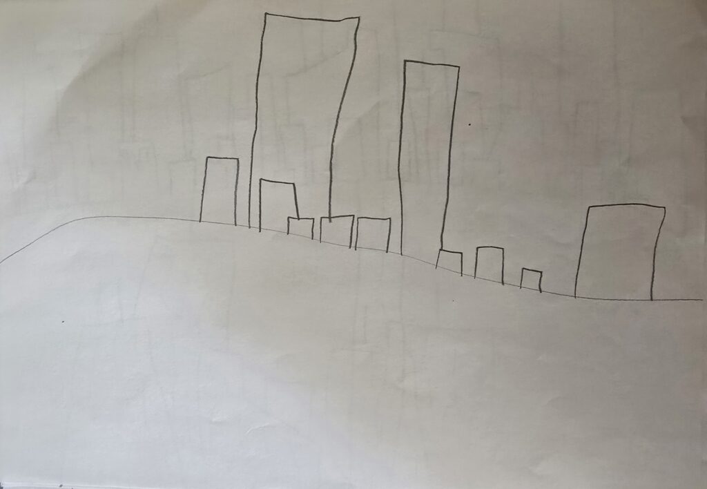 Miasto z dziecięcej linii